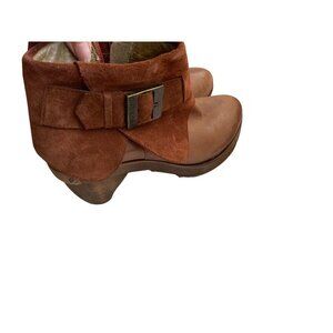 Cubanas womens ankle boots leather & suede size 6 brown  rugged